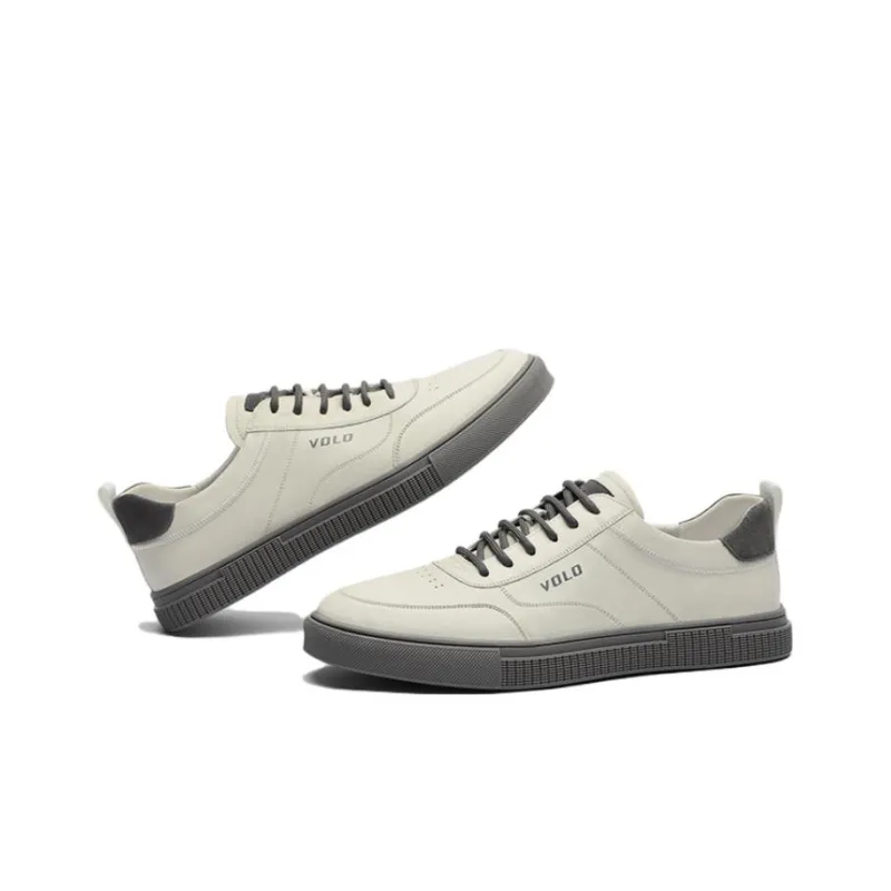 VOLO Small White Shoes Low-Top Skateboard Shoes Men's-11
