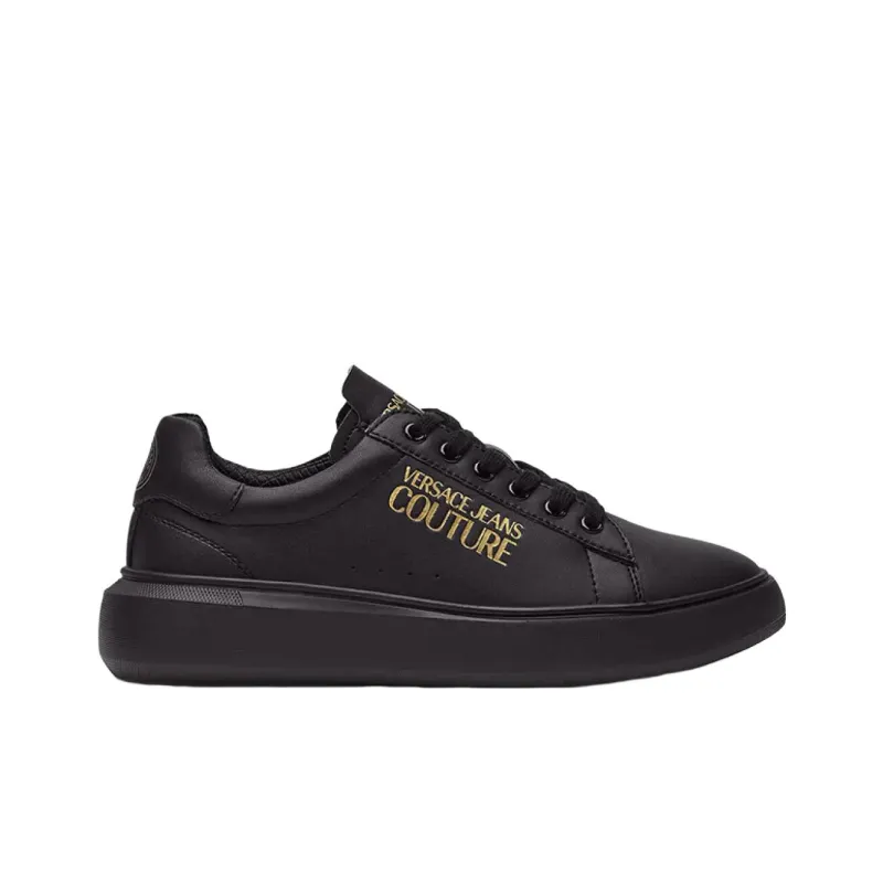VERSACE JEANS Couture Low Top Skateboard Shoes Women's Black-1