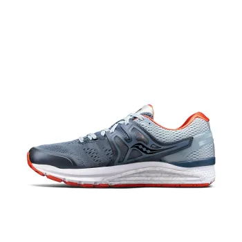 Saucony Hurricane Iso 3 Breathable Cushioning Low-Top Running Shoes Men's Gray