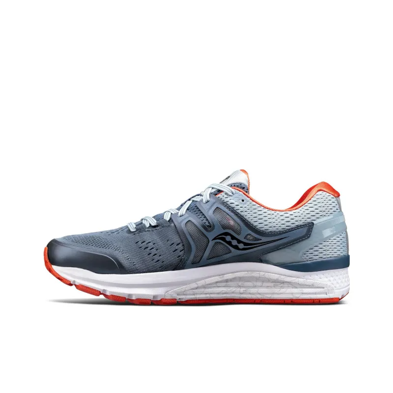 Saucony Hurricane Iso 3 Breathable Cushioning Low-Top Running Shoes Men's Gray-0