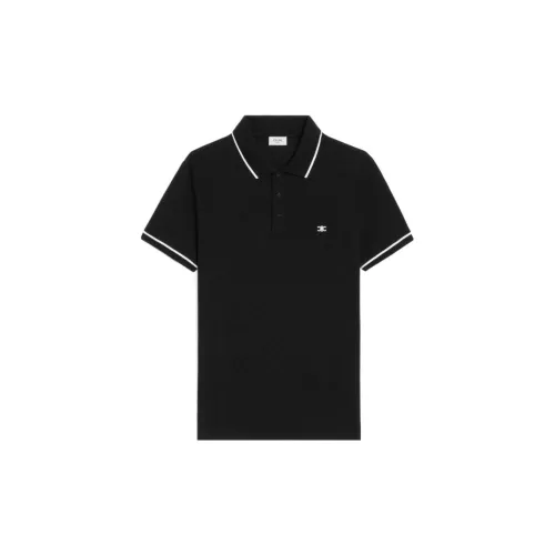 CELINE Polo Shirts Men Black