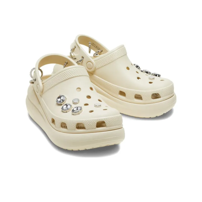 Crocs Classic Crush Punk Clogs 'Bone'-3
