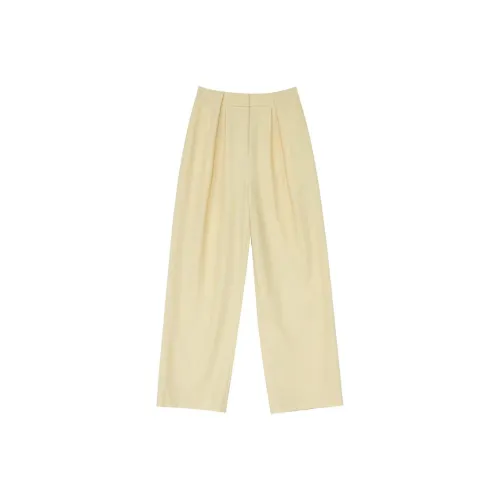 Lalaglow Suit Trousers Women's Yellow