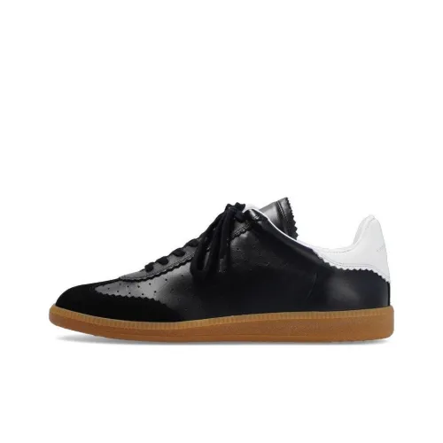 ISABEL MARANT Skateboard Shoes Men Low-Top Black/White