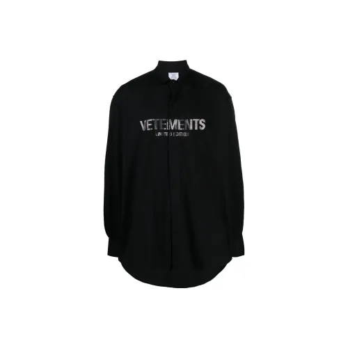 Vetements Shirts Unisex Black