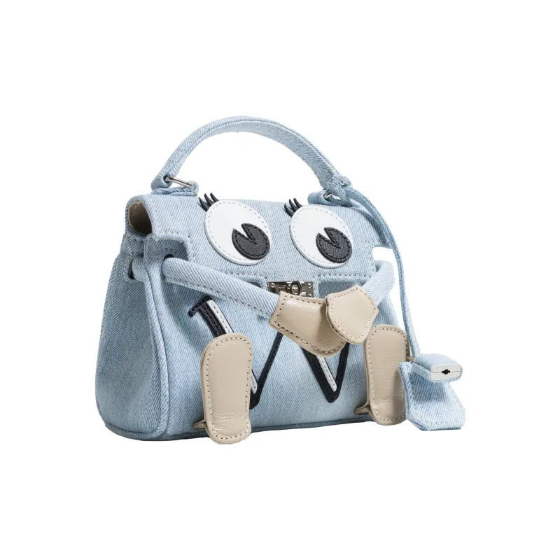 READYMADE Appliqué-detail Denim Shoulder Bag-0