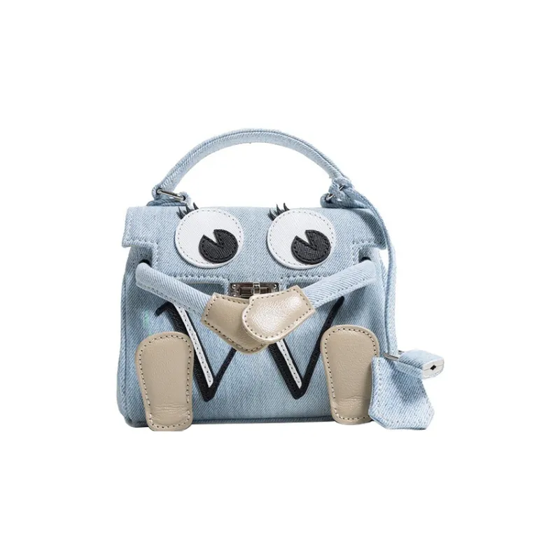 READYMADE Appliqué-detail Denim Shoulder Bag-4