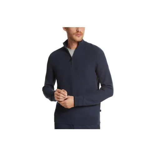 MICHAEL KORS Half-zip Textured Cotton Jumper