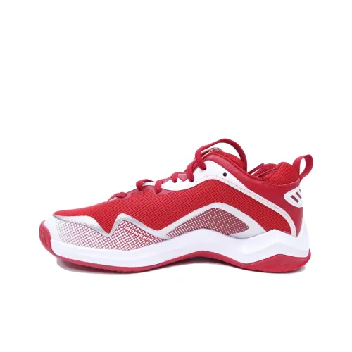 Adidas Icon 6 Cushioning Anti-Slip And Wear-Resistant Low-Top Training Shoes Men's Red White
