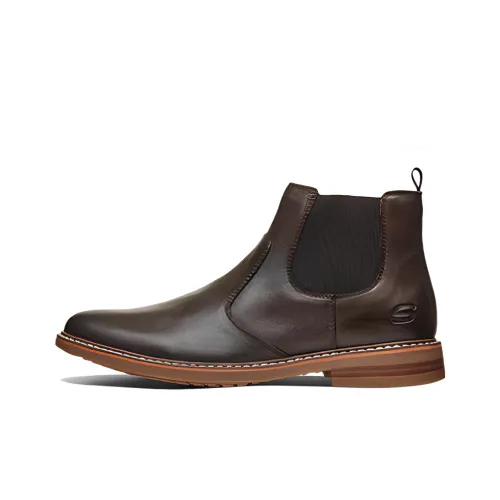 Skechers BREGMAN Chelsea Boots Men Brown