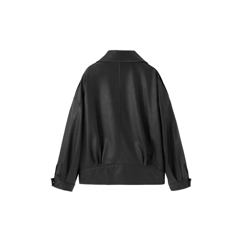 LEDIN Leather Jacket Women's Black-1