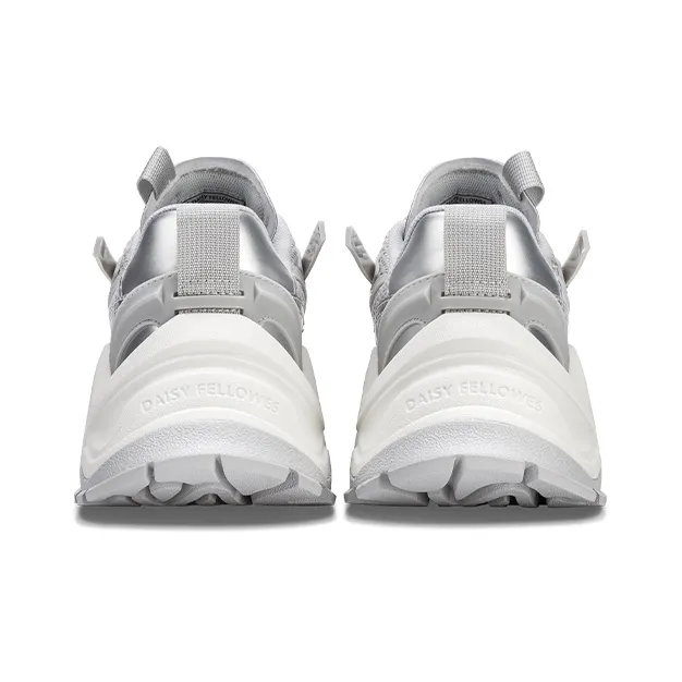Daisy Fellowes Devil One Wear Resistant Height Increasing Low Top Chunky Sneakers Unisex Silver-5