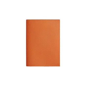 HERMES Epsom Calfskin Storage Bag Women's Orange/sapphire Blue