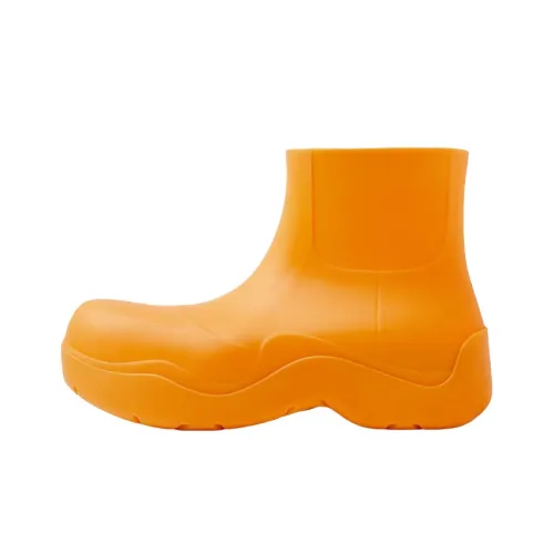 Bottega Veneta Puddle Ankle Boots Tangerine