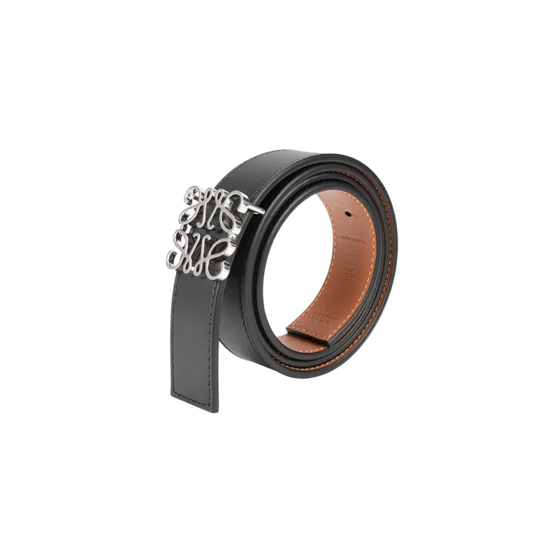 LOEWE Reversible Anagram Belt In Smooth Calfskin-2