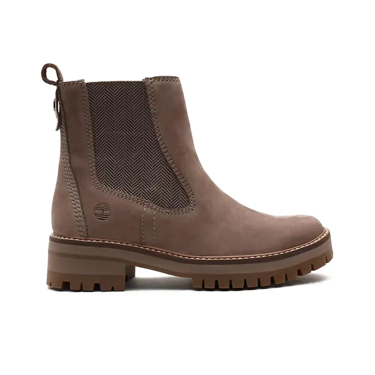 Timberland Courmayeur Valley Short Chelsea Boots Women's Taupe-1