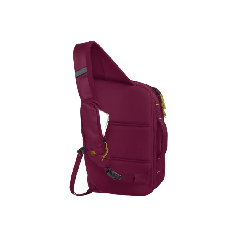 THE NORTH FACE Recycled Polyester Shoulder Bag, Crossbody Bag Unisex Berry/Moss-3