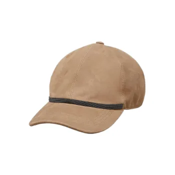 Brunello Cucinelli Beaded Suede Baseball Cap