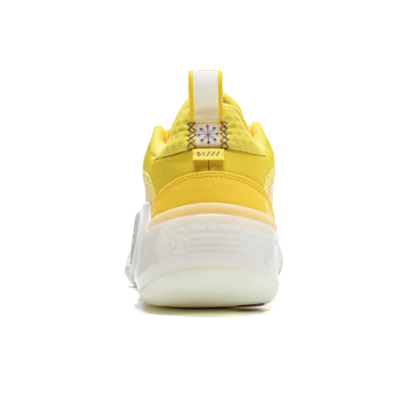 LiNing WOW 10 Low The City Of Angels Cushioning Anti Slip And Wear Resistant Low Top Basketball Shoes Men's Yellow-5