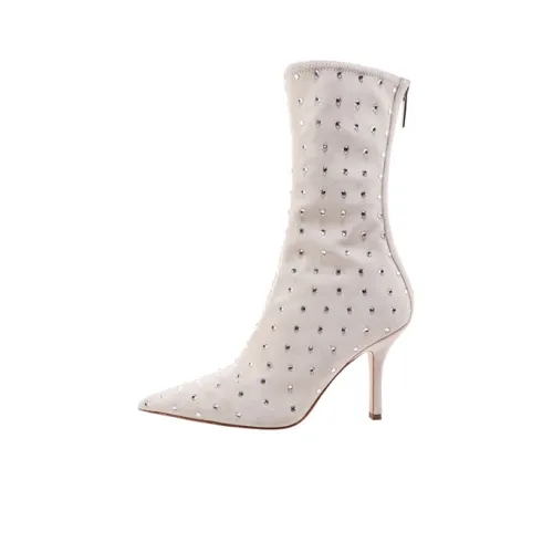 Paris Texas Rhinestone-embellished Suede Boots