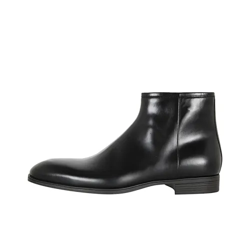 Santoni Ankle Boots Men Black