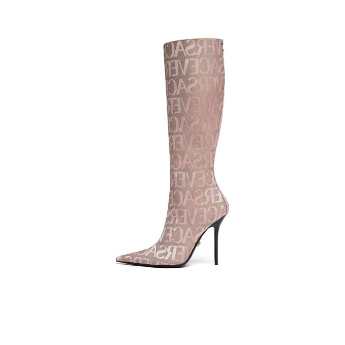 bebcdrshop trends pink cowboy boots knee high POIZON