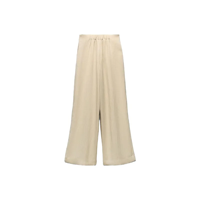 ZARA Casual Pants Women's Beige-1