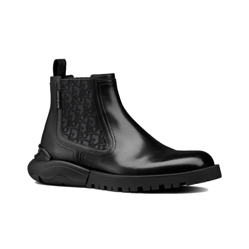 DIOR Chelsea Boots Men Black-2