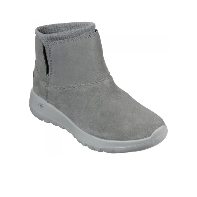 Skechers One The Go Socks Stitching Short Boots 'Dark Grey' Women's-2
