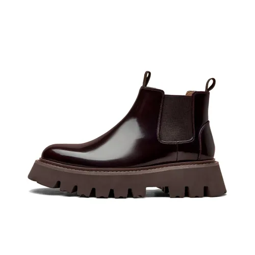 Beau Today Chelsea Boots Men Burgundy