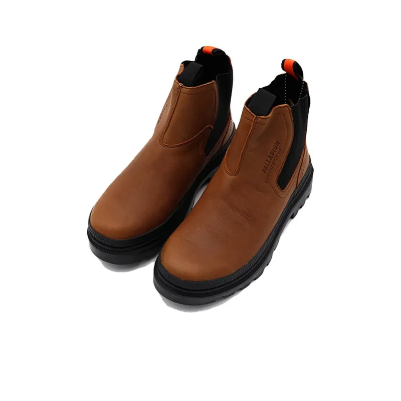 Palladium Short Chelsea Boots Unisex Brown-1