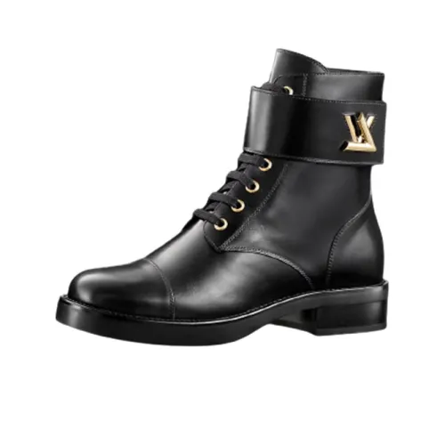 LOUIS VUITTON Ranger Ankle Boots Women's Black