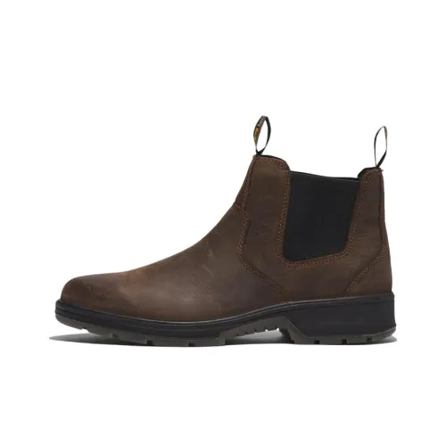 Timberland Nashoba Casual Ankle-Length Chelsea Boots Brown Black