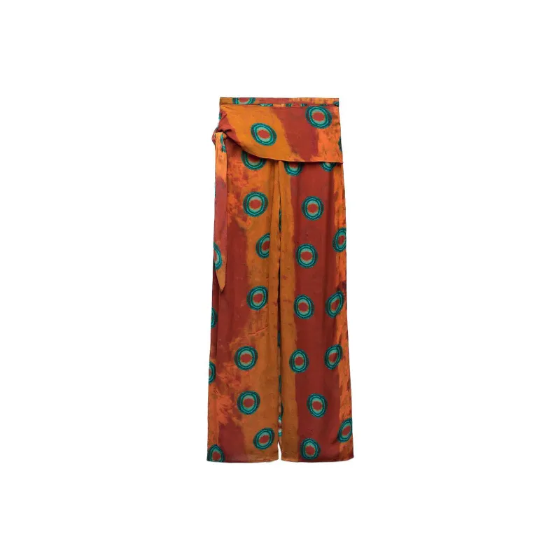 ZARA Casual Pants Women's Orange-1