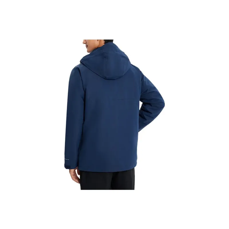 Columbia Omni Heat Waterproof, Windproof, And Water Repellent Windbreaker Jacket Men's Navy Blue-3