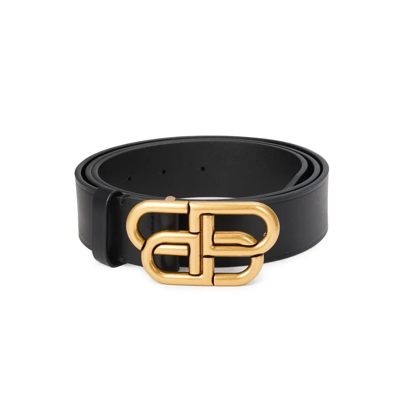 Balenciaga Bb Large Belt Gold tone-1