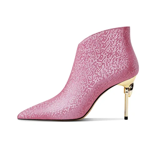 Hoov Ankle Boots Women's Marbled Star Pink