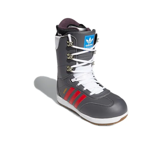 Adidas Samba Boot Adv Grey Scarlet-2