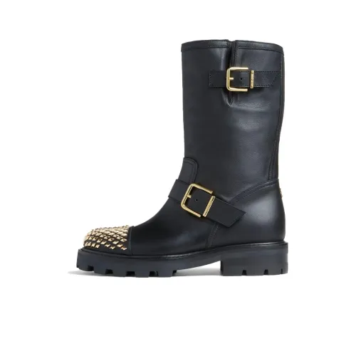 Jimmy Choo Biker II Stud-embellished Boots