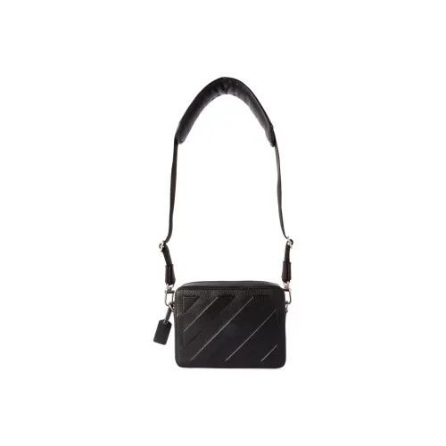 OFF-WHITE Diag-stripe Leather Camera Bag