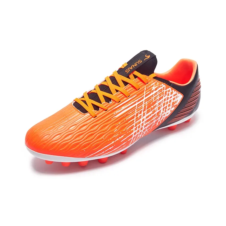 SUNAIS Soccer Shoes Men Low Top Orange Red, Sapphire Blue-2