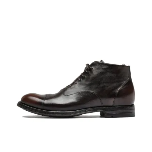 Officine Creative Balance Polished Lace-up Boots