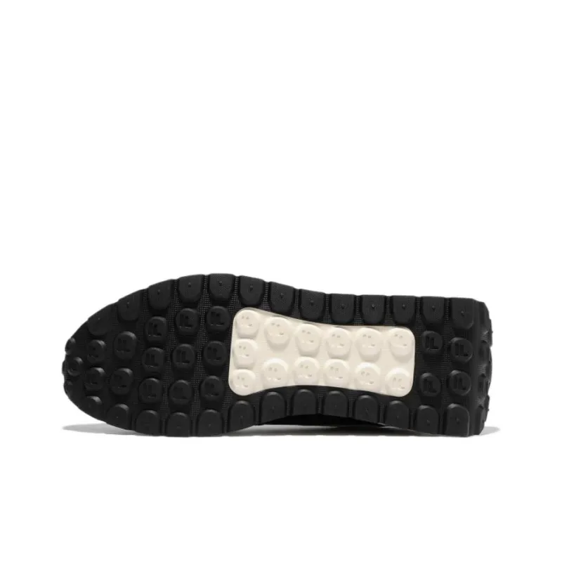 FILA Renno Abrasion Resistant Low Top Chunky Sneakers Unisex Black-5