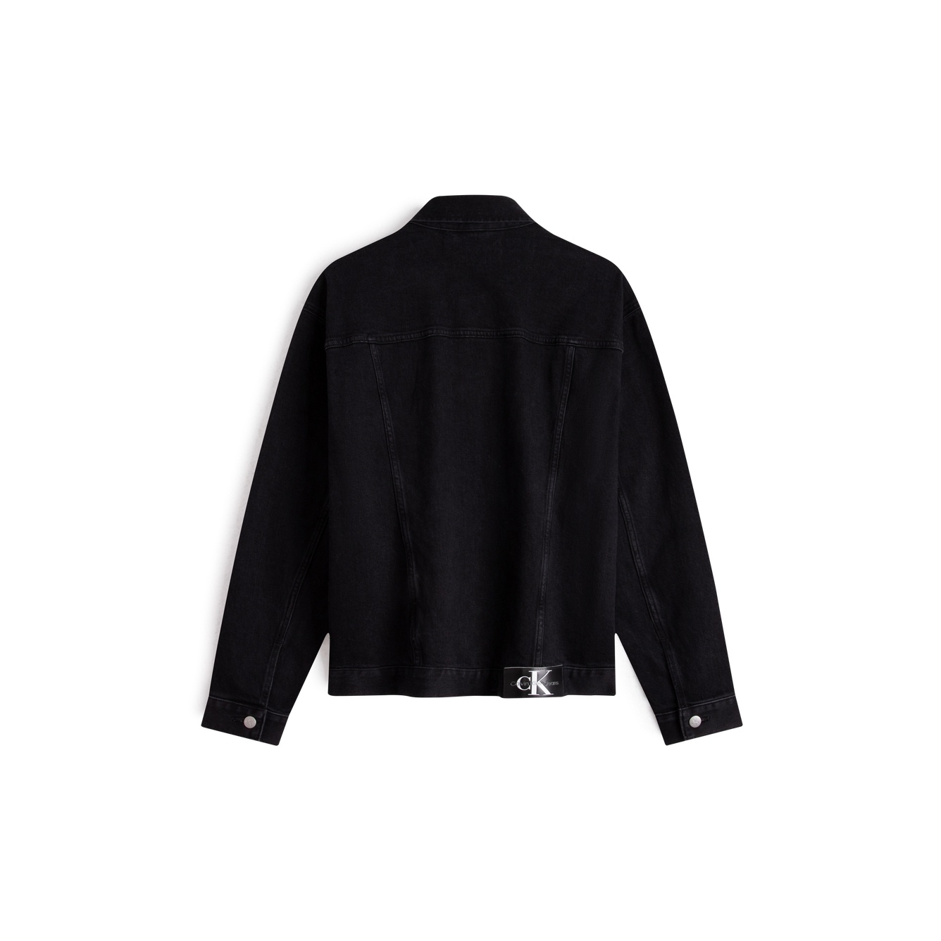 CALVIN KLEIN Denim Jacket Men's Denim Black M - POIZON