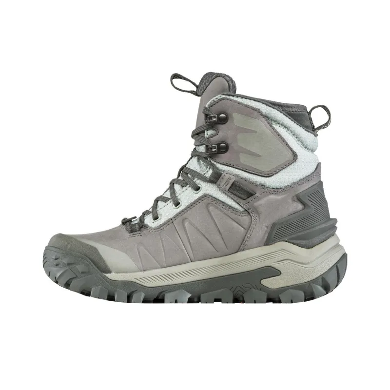 Oboz Footwear Anti-Slip Wear-Resistant High-Top Outdoor Shoes Women's Green Gray-0