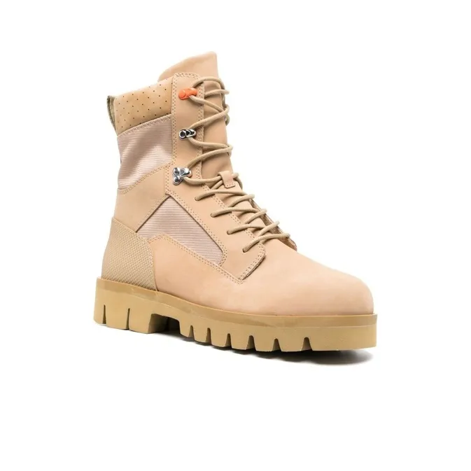 HERON PRESTON Military Lace-Up Boot Beige-1