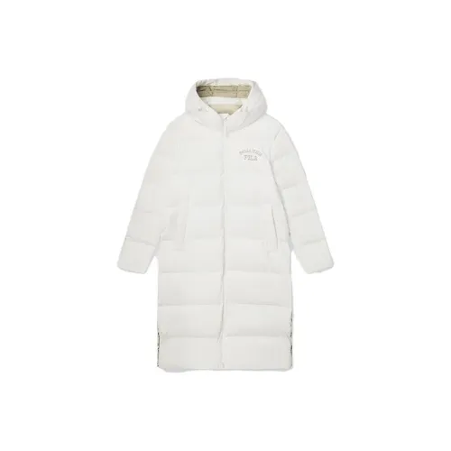 FILA Down Jackets Unisex Water Milk White