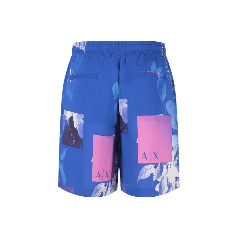 ARMANI EXCHANGE Casual Shorts Men Sea Blue-1