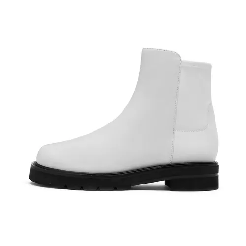 Stuart Weitzman Chelsea Boots Women's Low-Top White