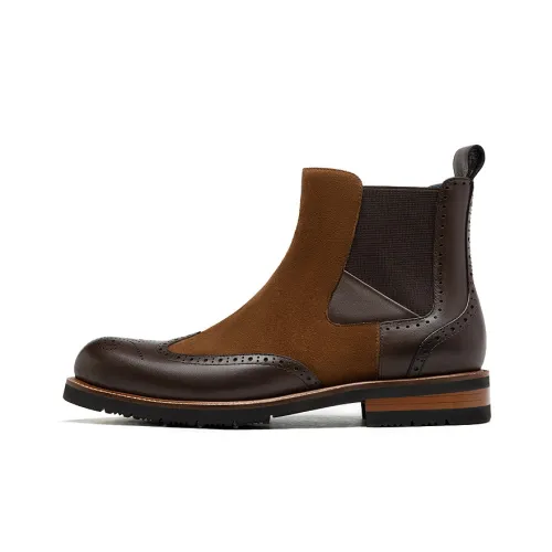 Roberta Di Camerino Chelsea Boots Men Khaki